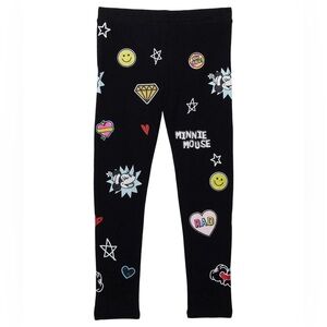 Chaser x Disney Minnie Mouse Black Printed Leggings